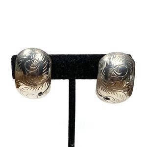 925 Thailand Earrings Clips Clip Ons Sterling Silver Vintage